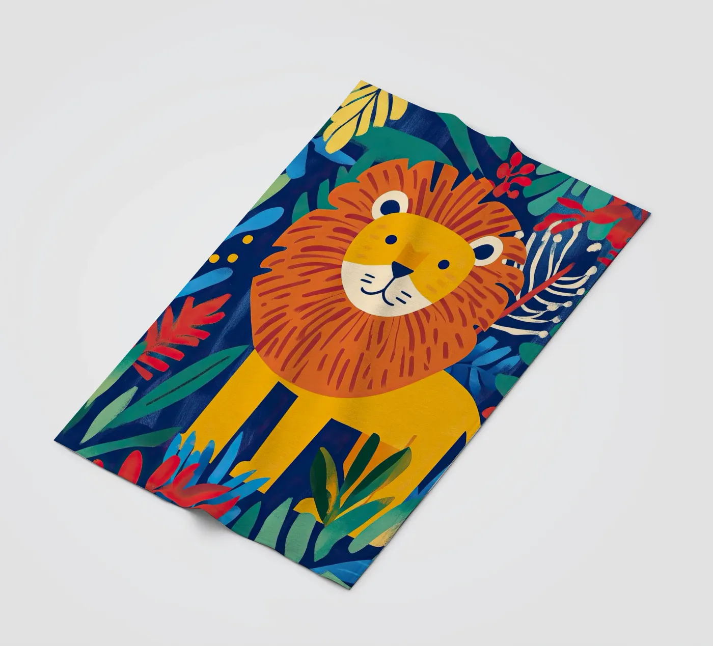 Lion plaid polaire de Nikis Art Studio