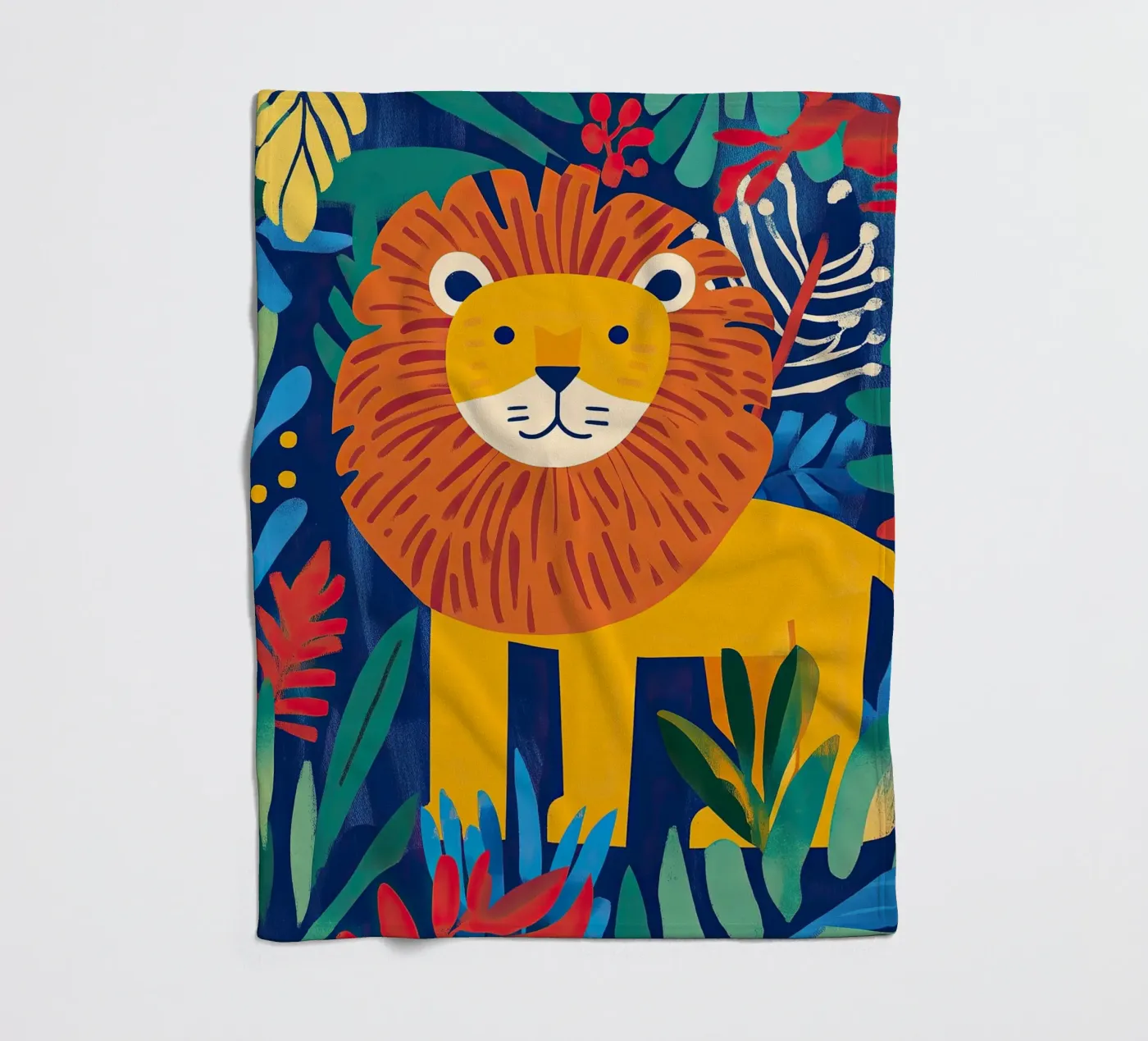 Lion plaid polaire de Nikis Art Studio