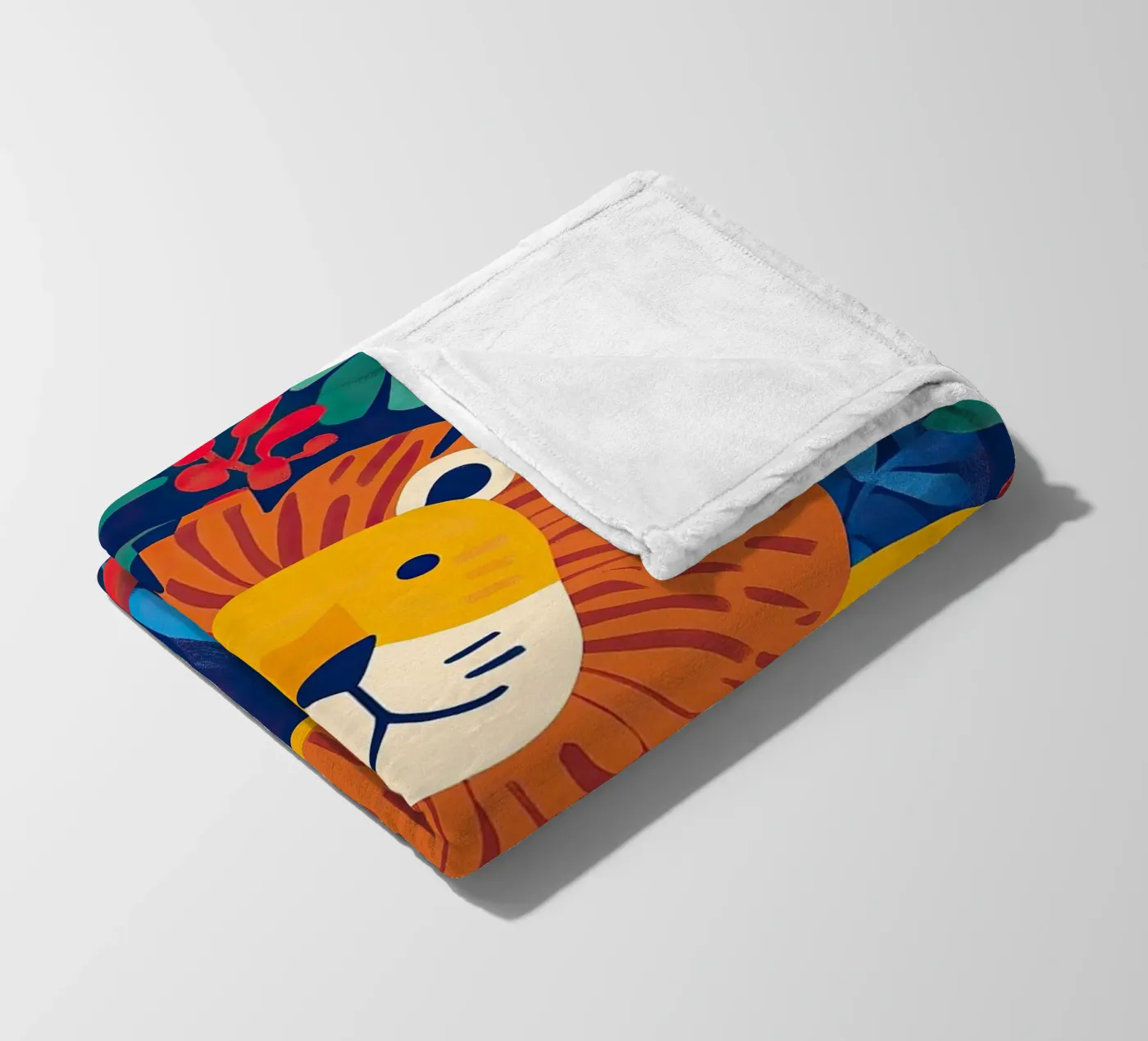 Lion plaid polaire de Nikis Art Studio