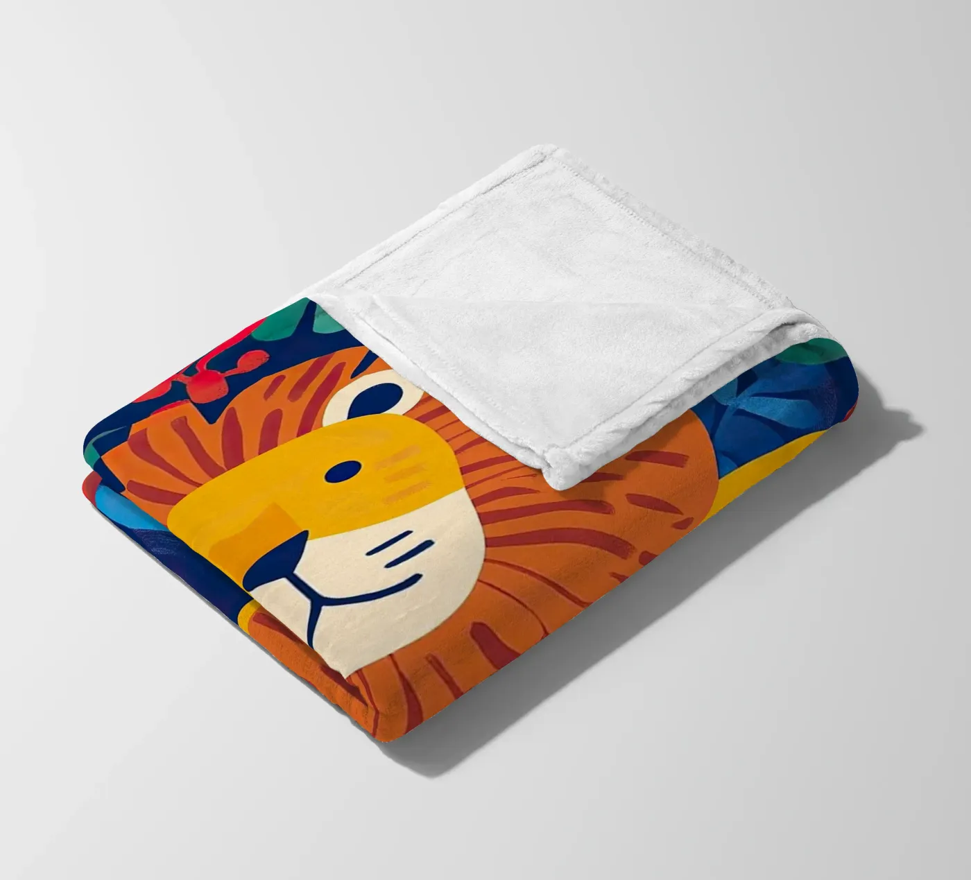 Lion plaid polaire de Nikis Art Studio