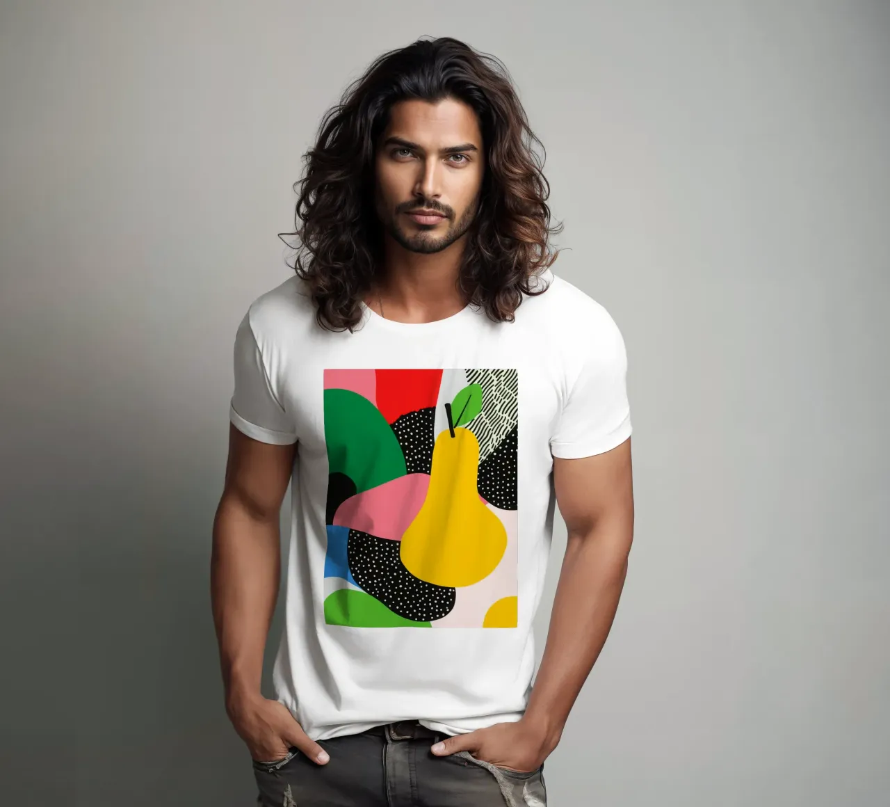 Pop Pear e design grafico t-shirt da Pop and Fruits - Affiches & posters