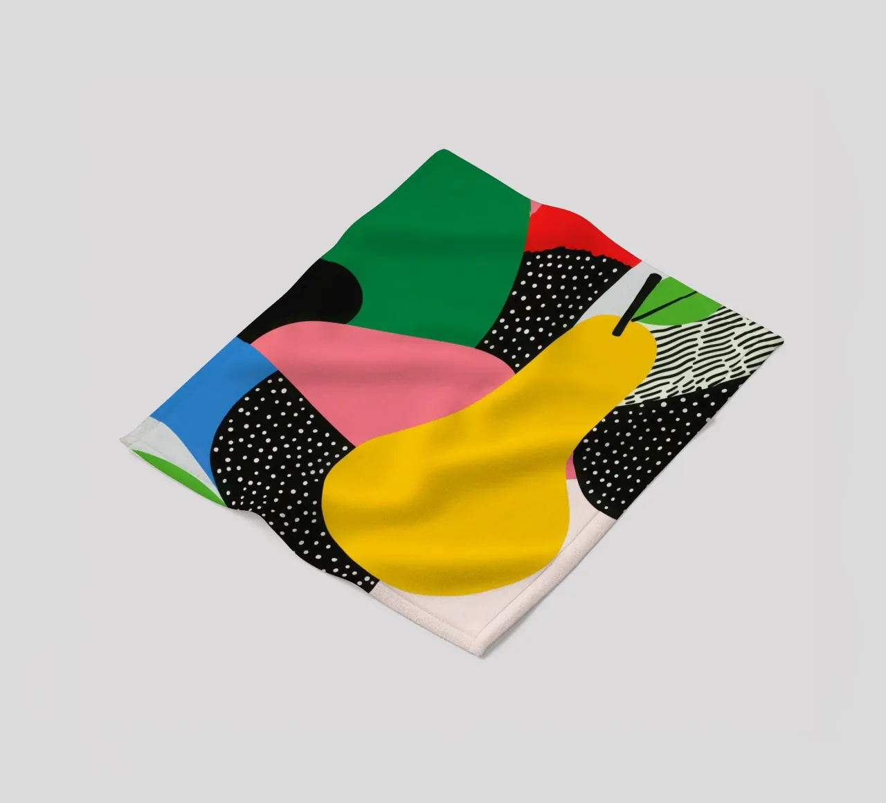 Poire Pop et Motifs Graphiques plaid polaire de Pop and Fruits - Affiches & posters