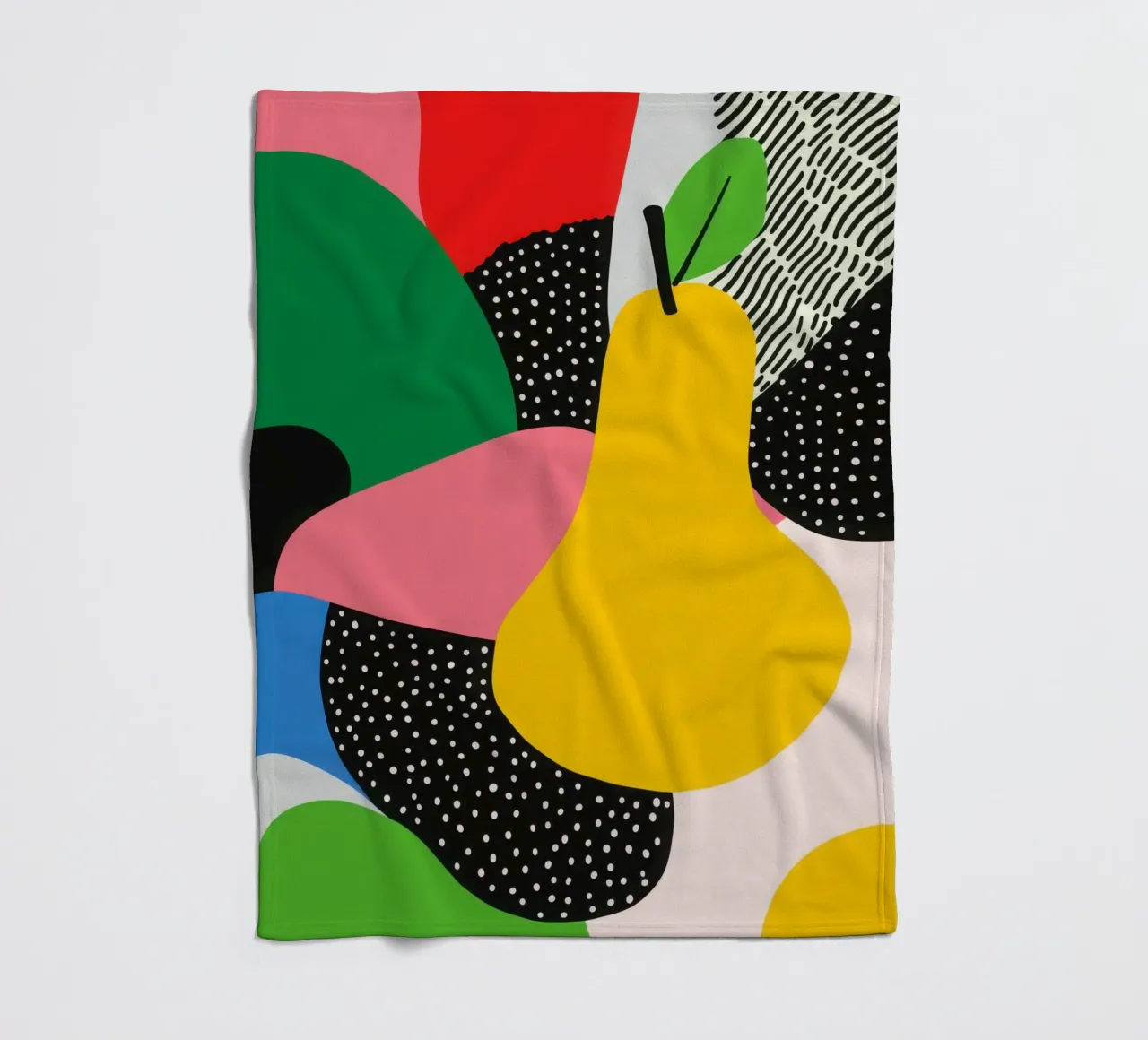 Poire Pop et Motifs Graphiques plaid polaire de Pop and Fruits - Affiches & posters