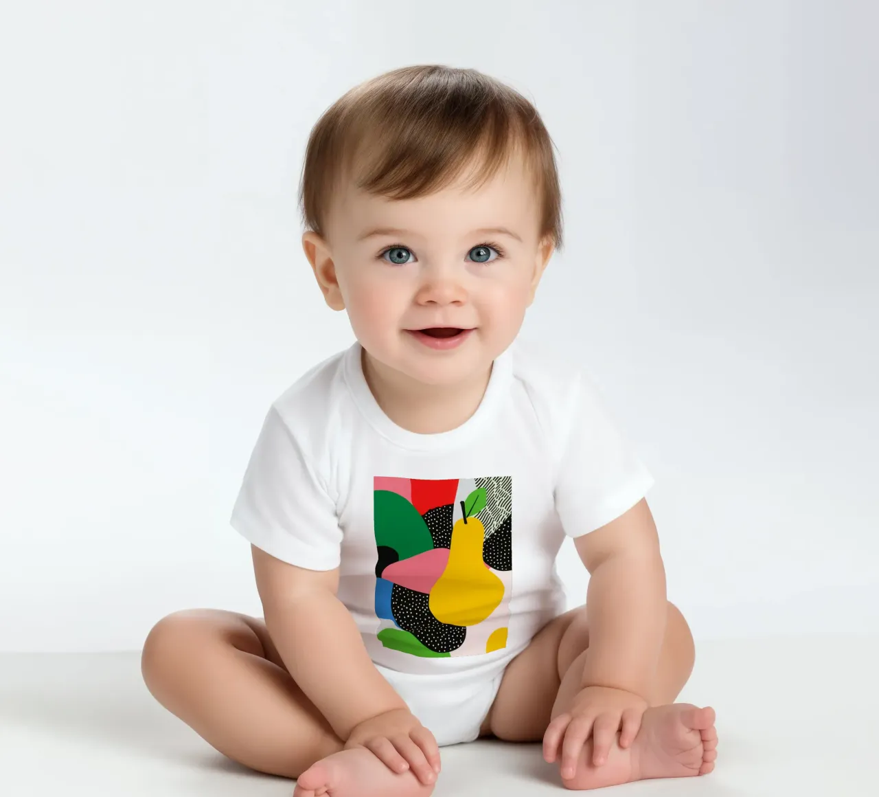Pop Pear and Graphic Designs short-sleeve baby romper by Pop and Fruits - Affiches & posters