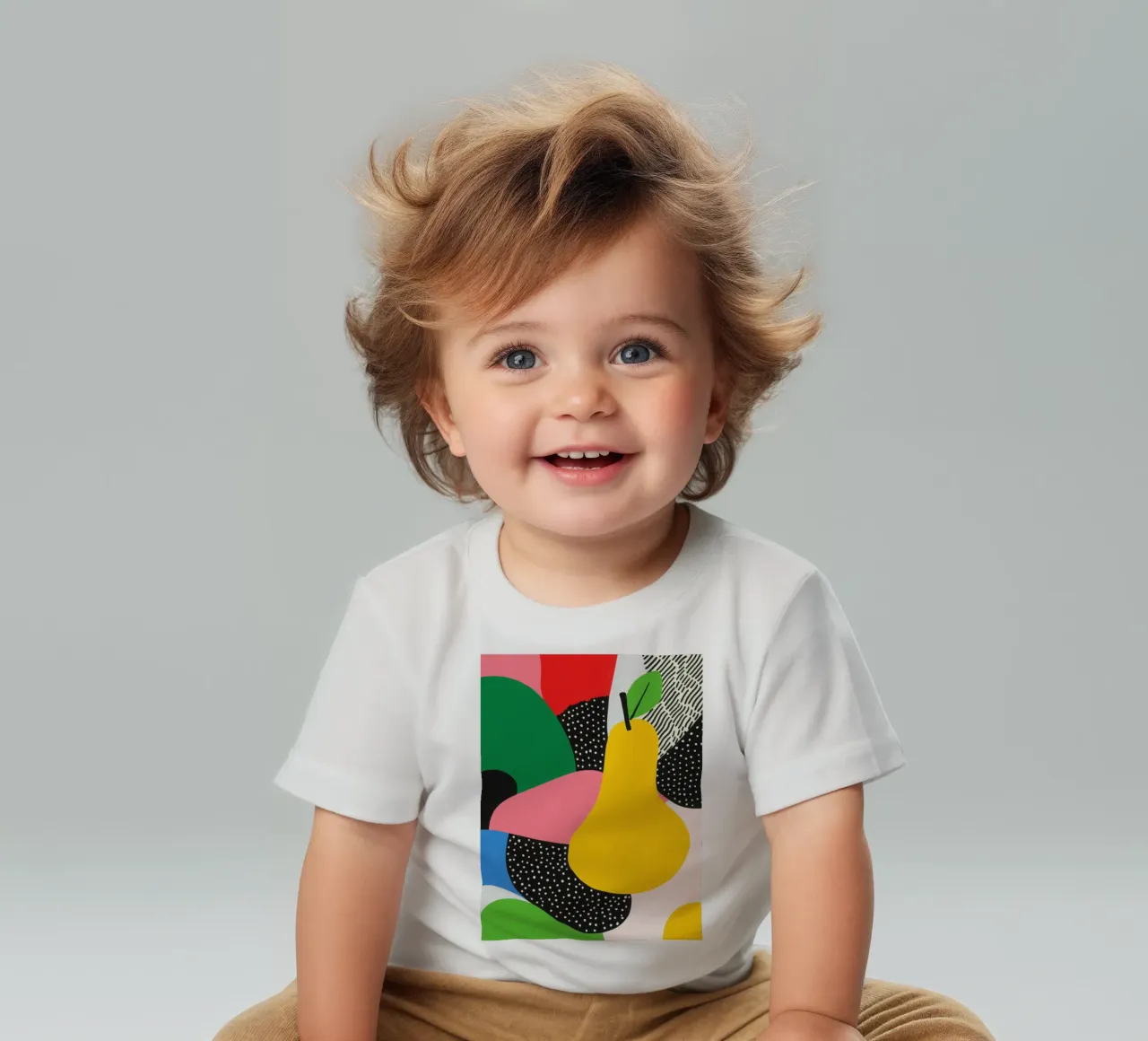 Pop Pear and Graphic Designs baby t-shirt by Pop and Fruits - Affiches & posters