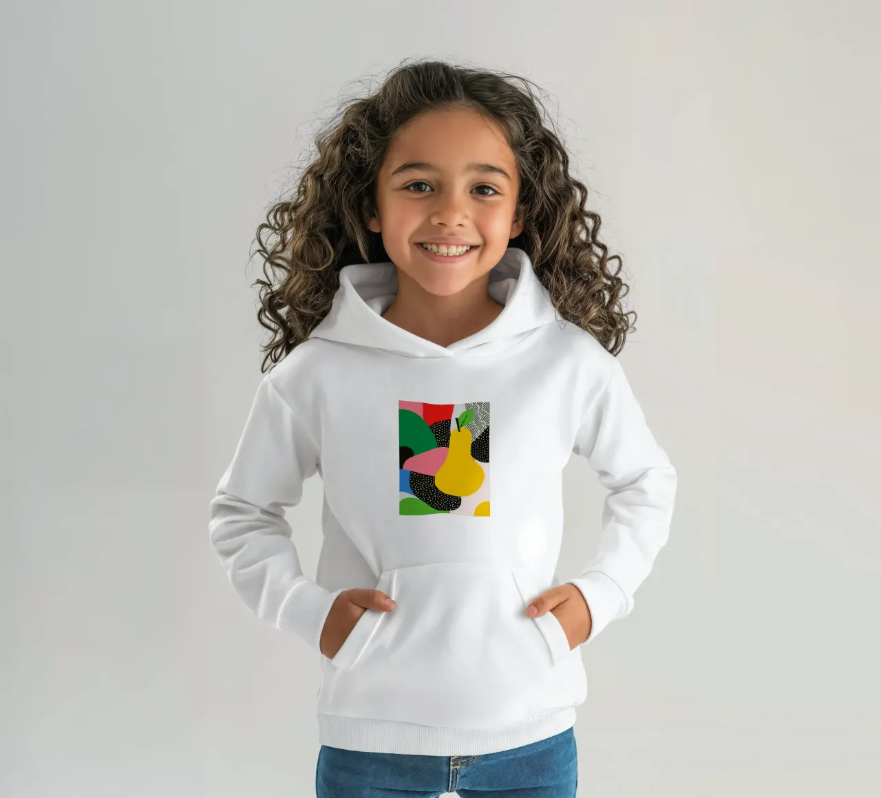 Pop Pear e design grafico felpa bambino con cappuccio da Pop and Fruits - Affiches & posters