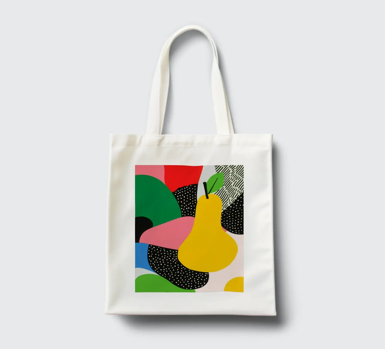 Pop Peer en grafische ontwerpen jute draagtas van Pop and Fruits - Affiches & posters
