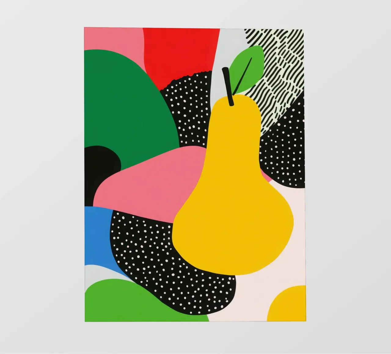 Pop-Birne und grafische Muster Backlit Folie von Pop and Fruits - Affiches & posters