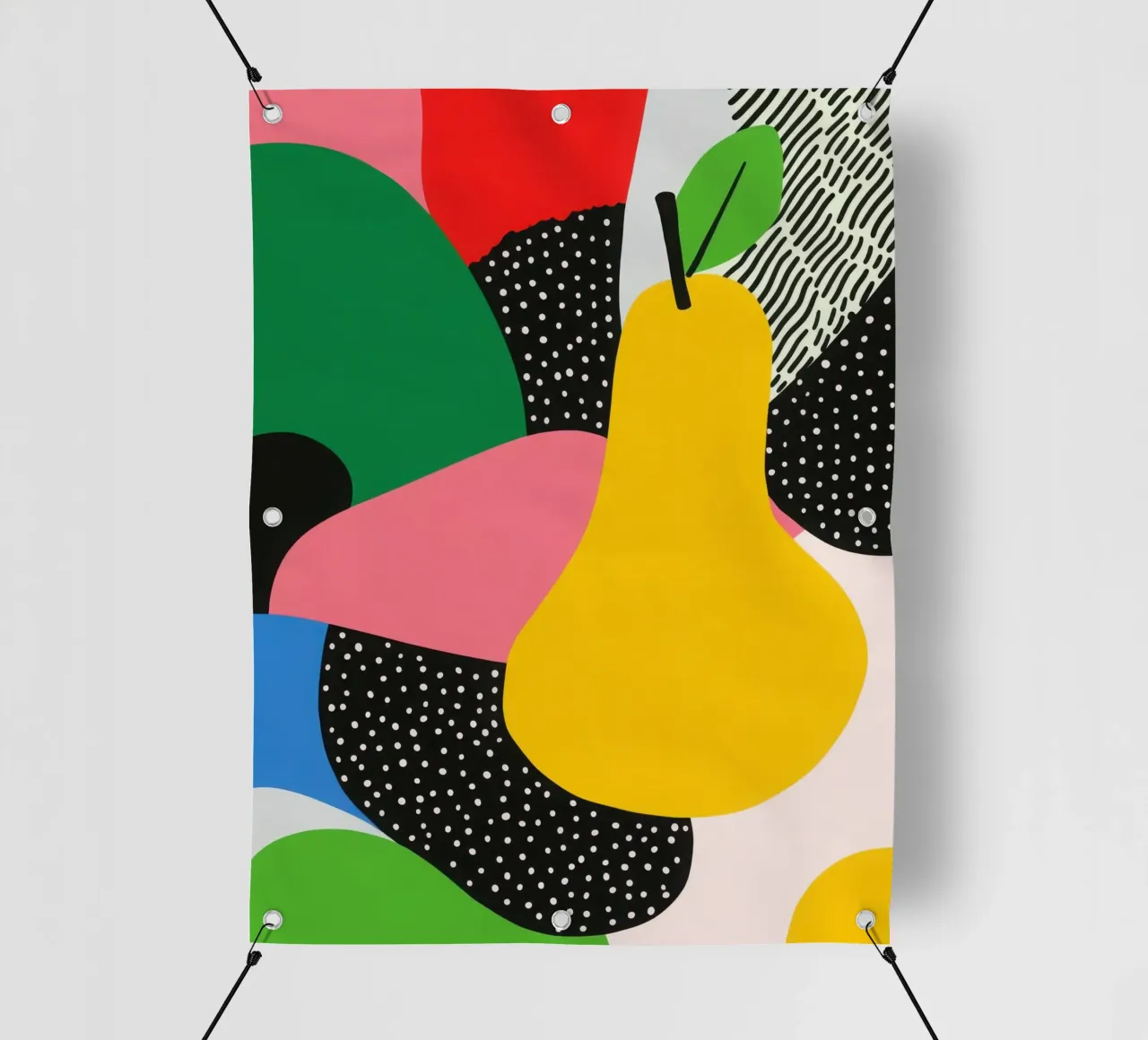 Pop Pear e design grafico telo in pvc da Pop and Fruits - Affiches & posters