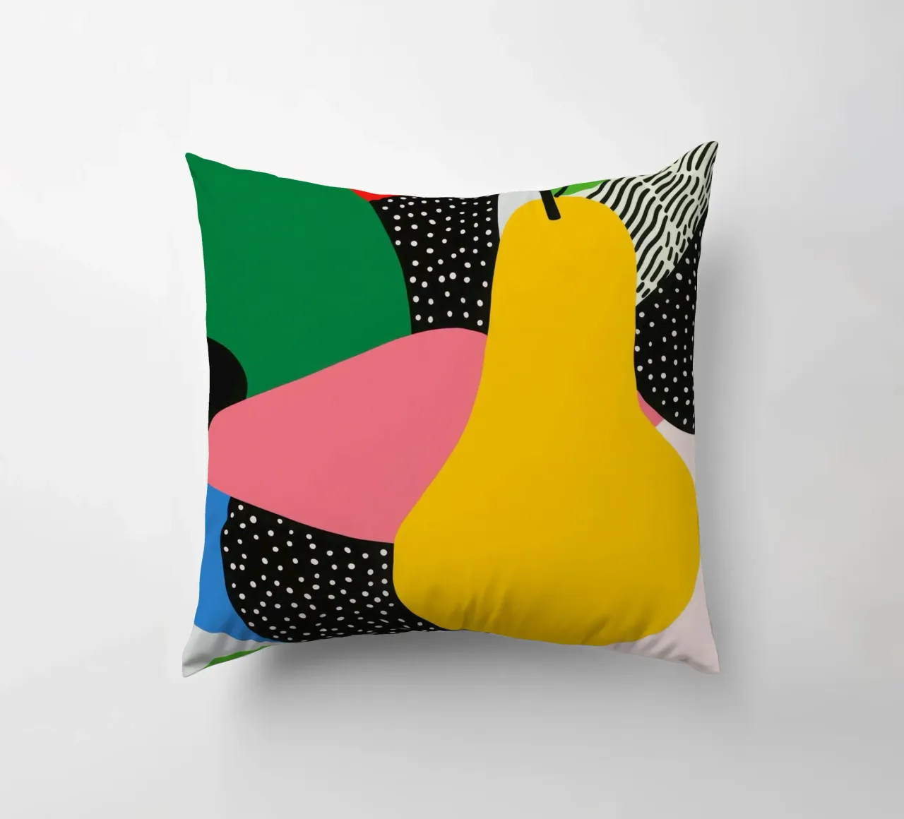 Pop Peer en grafische ontwerpen kussen van Pop and Fruits - Affiches & posters