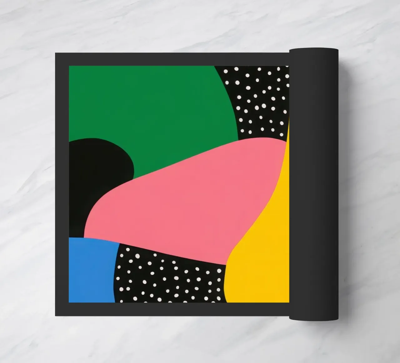 Pop-Birne und grafische Muster Fußmatte von Pop and Fruits - Affiches & posters