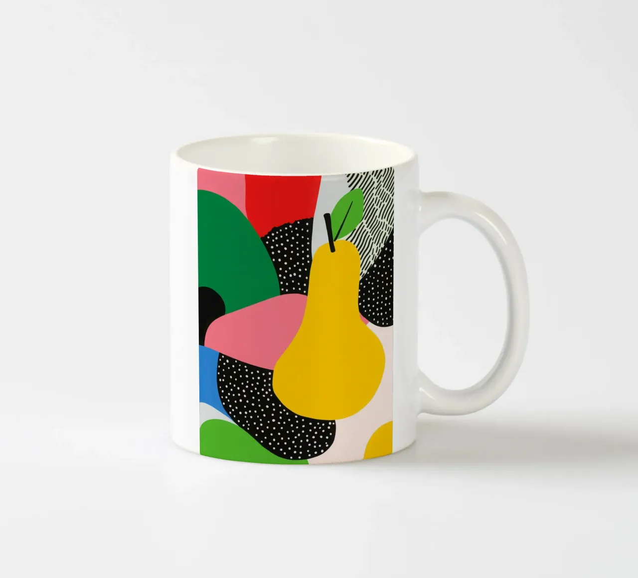 Pop Pear e design grafico tazza in ceramica da Pop and Fruits - Affiches & posters