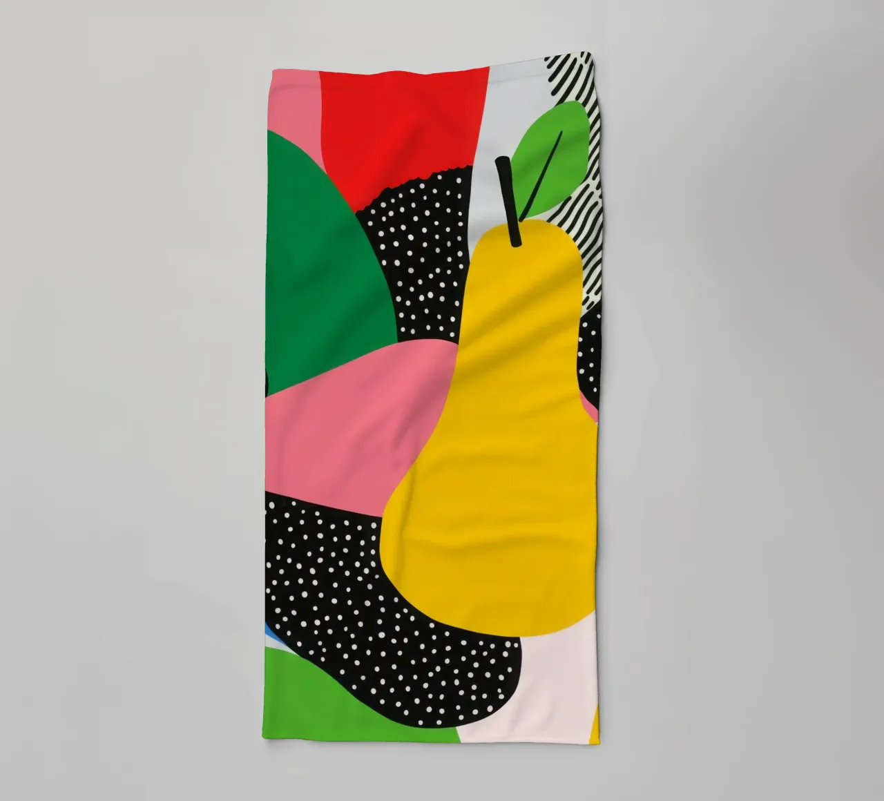 Pop Pear e design grafico asciugamano da bagno da Pop and Fruits - Affiches & posters