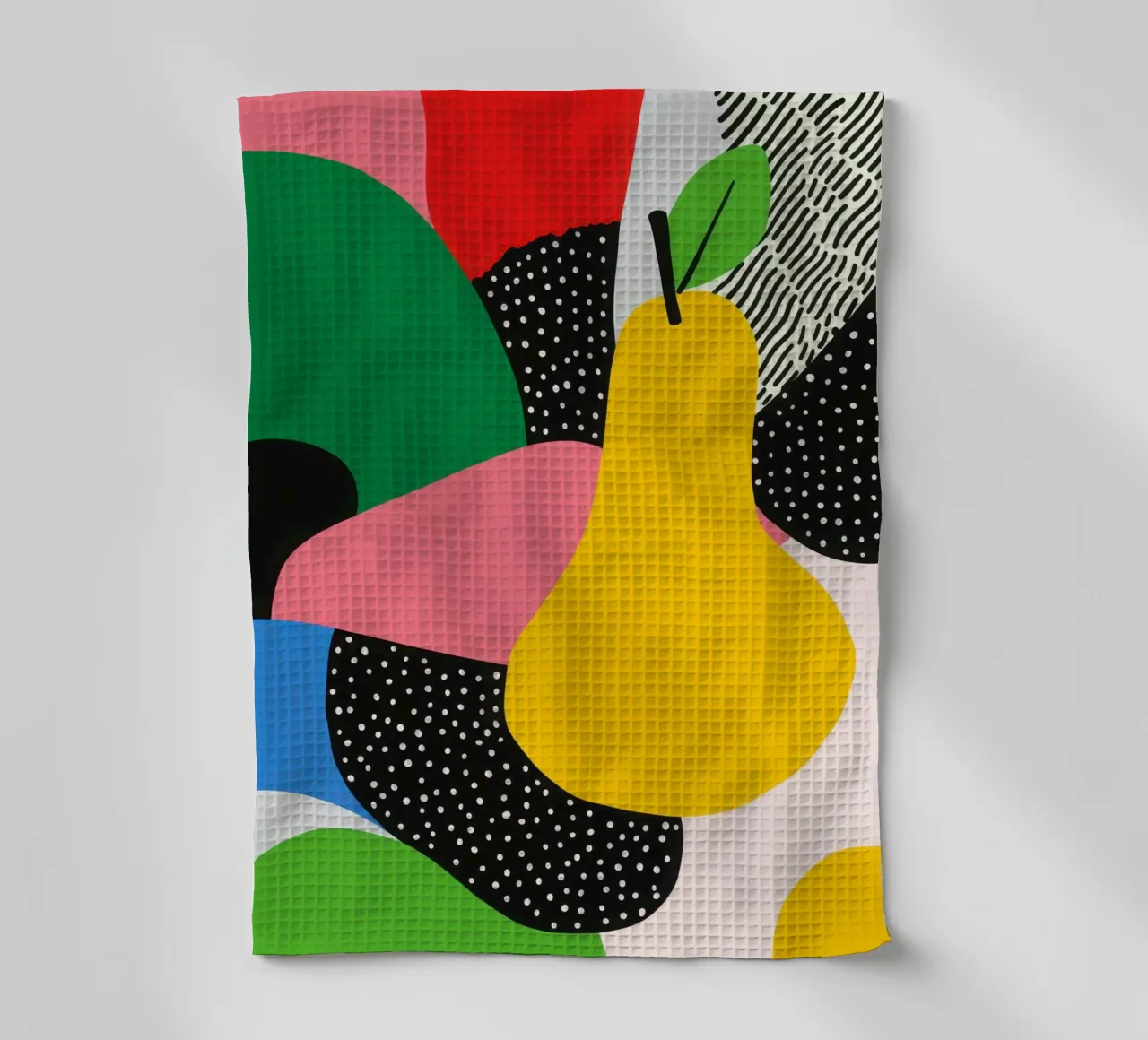 Pop Pear e design grafico canovaccio da cucina da Pop and Fruits - Affiches & posters