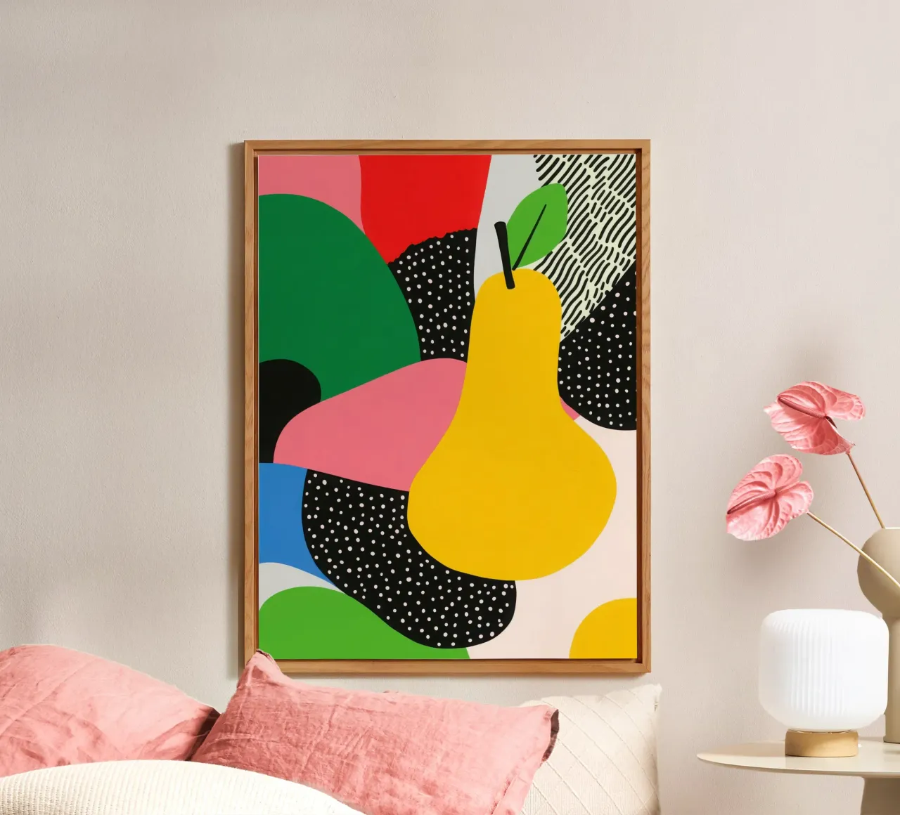 Pop Pear e design grafico alluminio dibond da Pop and Fruits - Affiches & posters