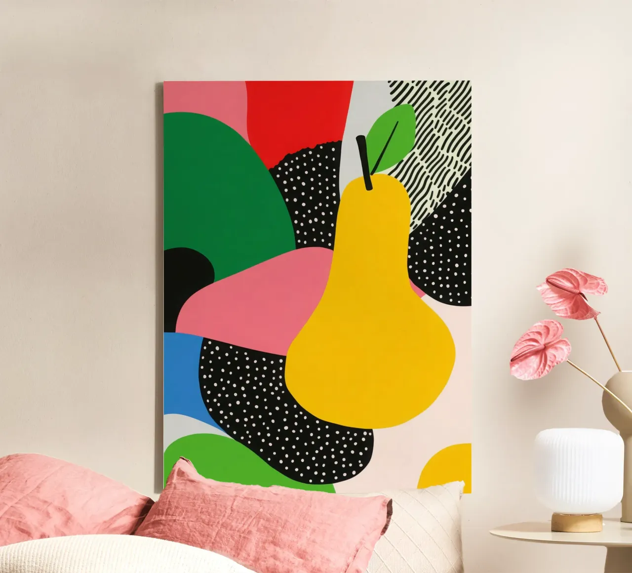 Pop Pear e design grafico tela da Pop and Fruits - Affiches & posters
