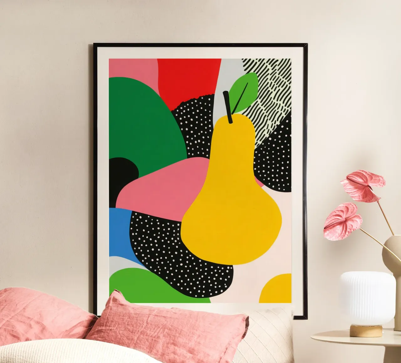 Pop Pear e design grafico carta hahnemühle da Pop and Fruits - Affiches & posters