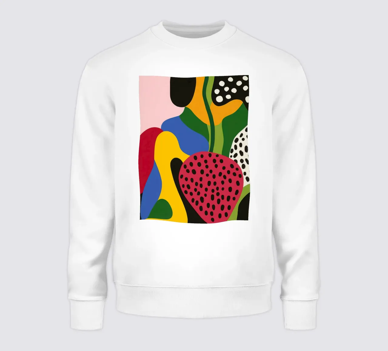 Fresas y formas abstractas sudadera de Pop and Fruits - Affiches & posters