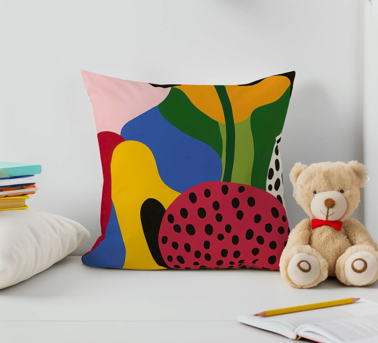 Burs and abstract shapes decorative cushion by Pop and Fruits - Affiches & posters