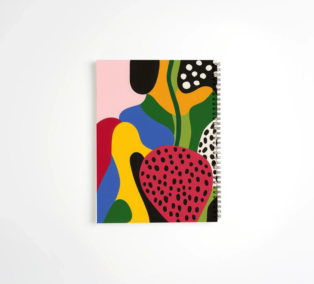 Burs and abstract shapes spiral notebook by Pop and Fruits - Affiches & posters