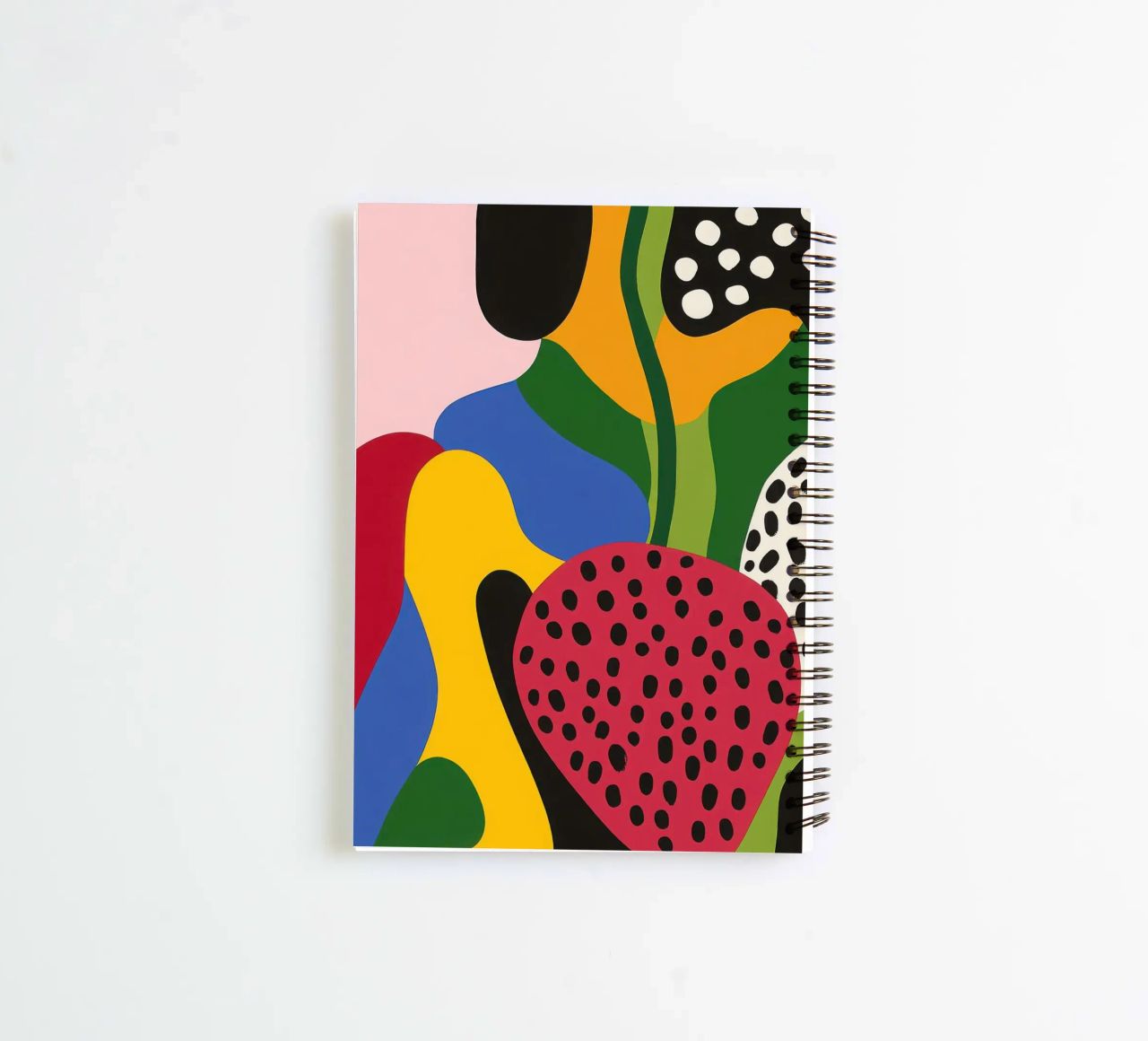 Burs and abstract shapes spiral notebook by Pop and Fruits - Affiches & posters