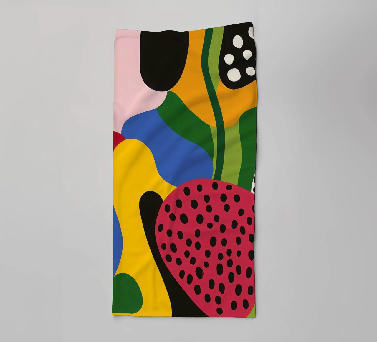 Burs and abstract shapes towel by Pop and Fruits - Affiches & posters