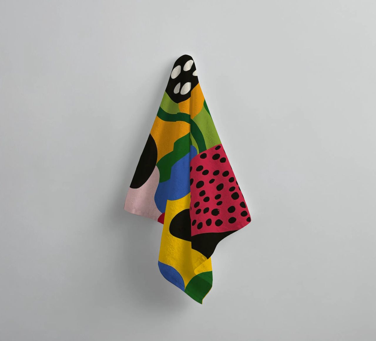 Burs and abstract shapes towel by Pop and Fruits - Affiches & posters