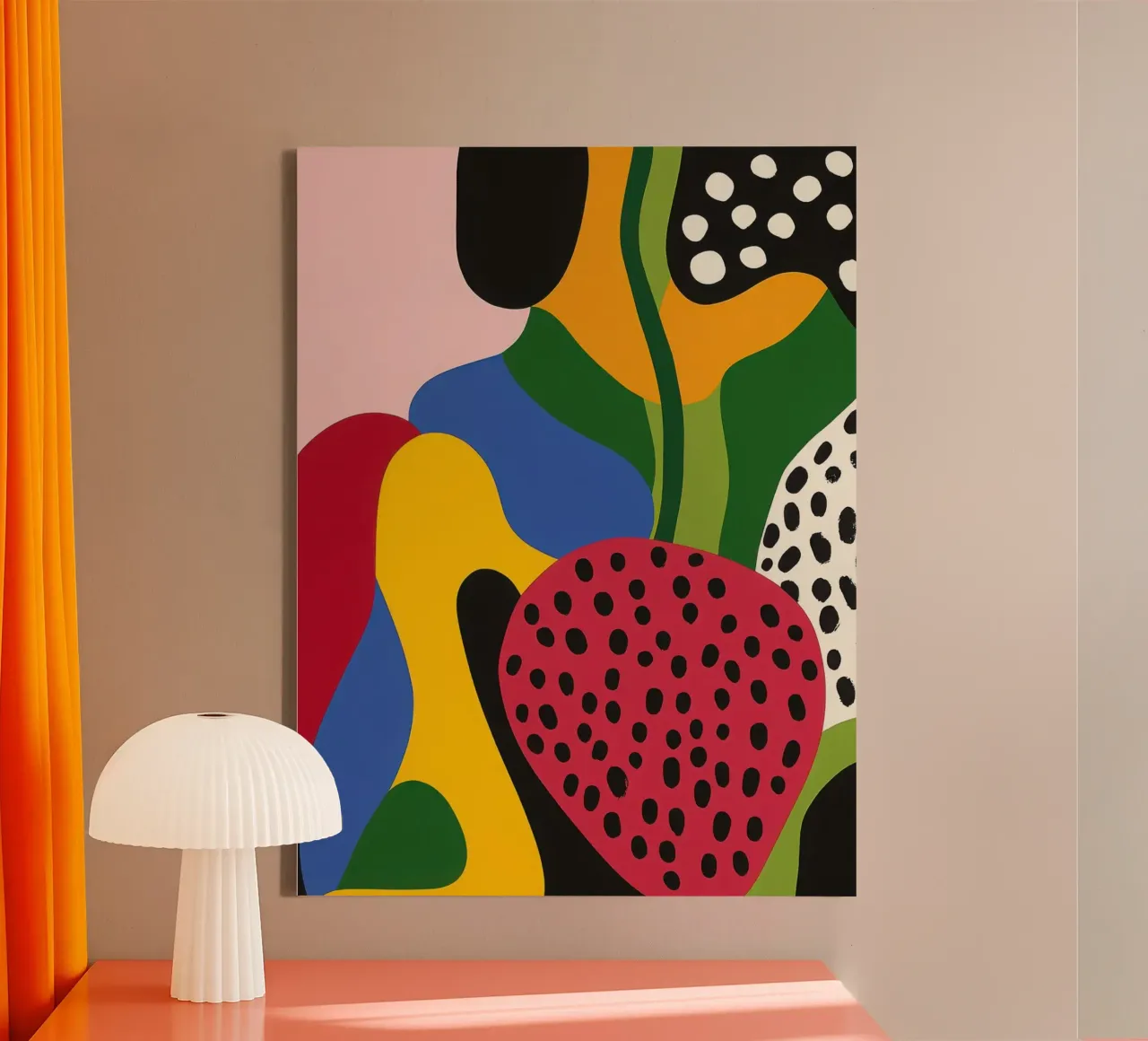Fräser und Abstrakte Formen Leinwand von Pop and Fruits - Affiches & posters