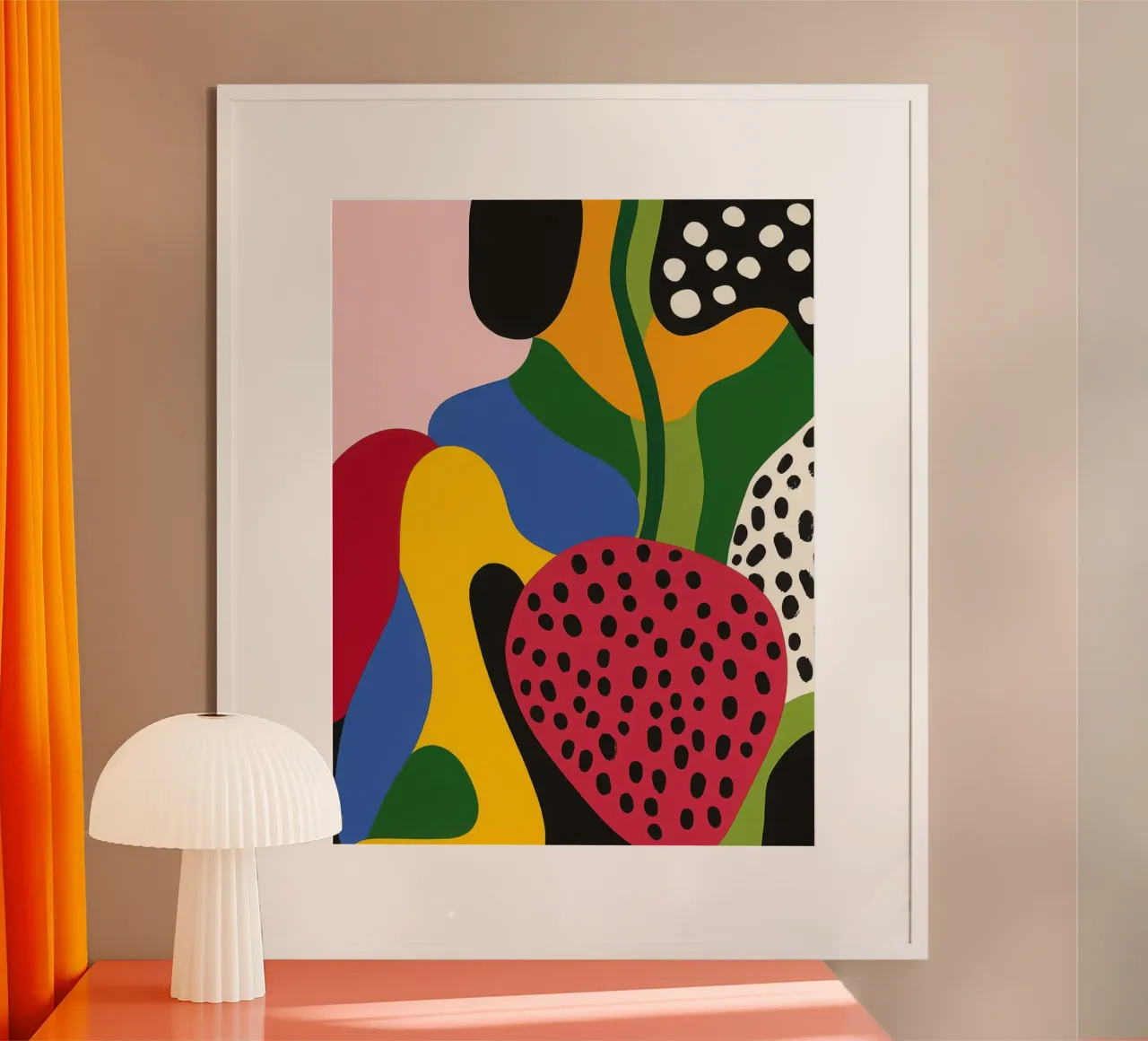 Burs and abstract shapes poster by Pop and Fruits - Affiches & posters