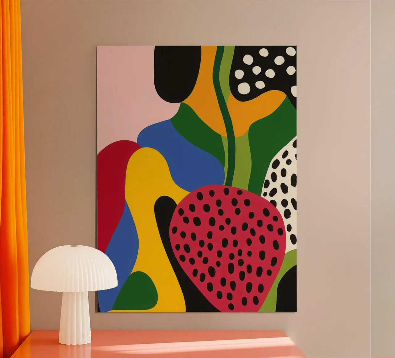 Burs and abstract shapes poster by Pop and Fruits - Affiches & posters