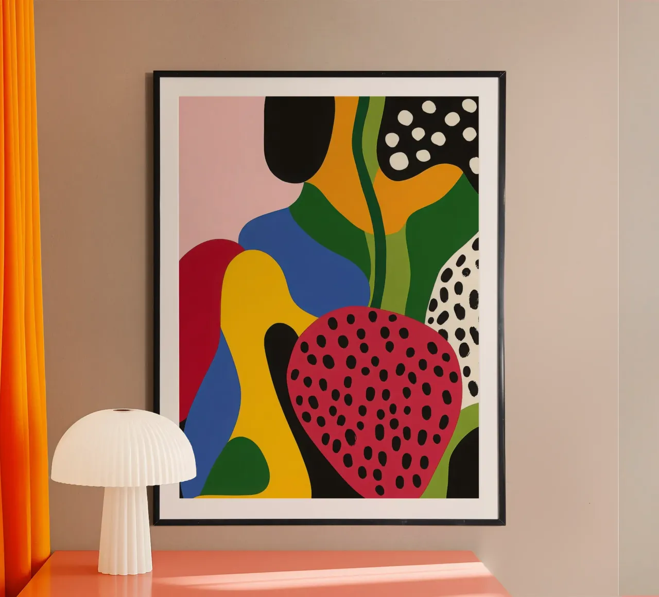 Burs and abstract shapes poster by Pop and Fruits - Affiches & posters