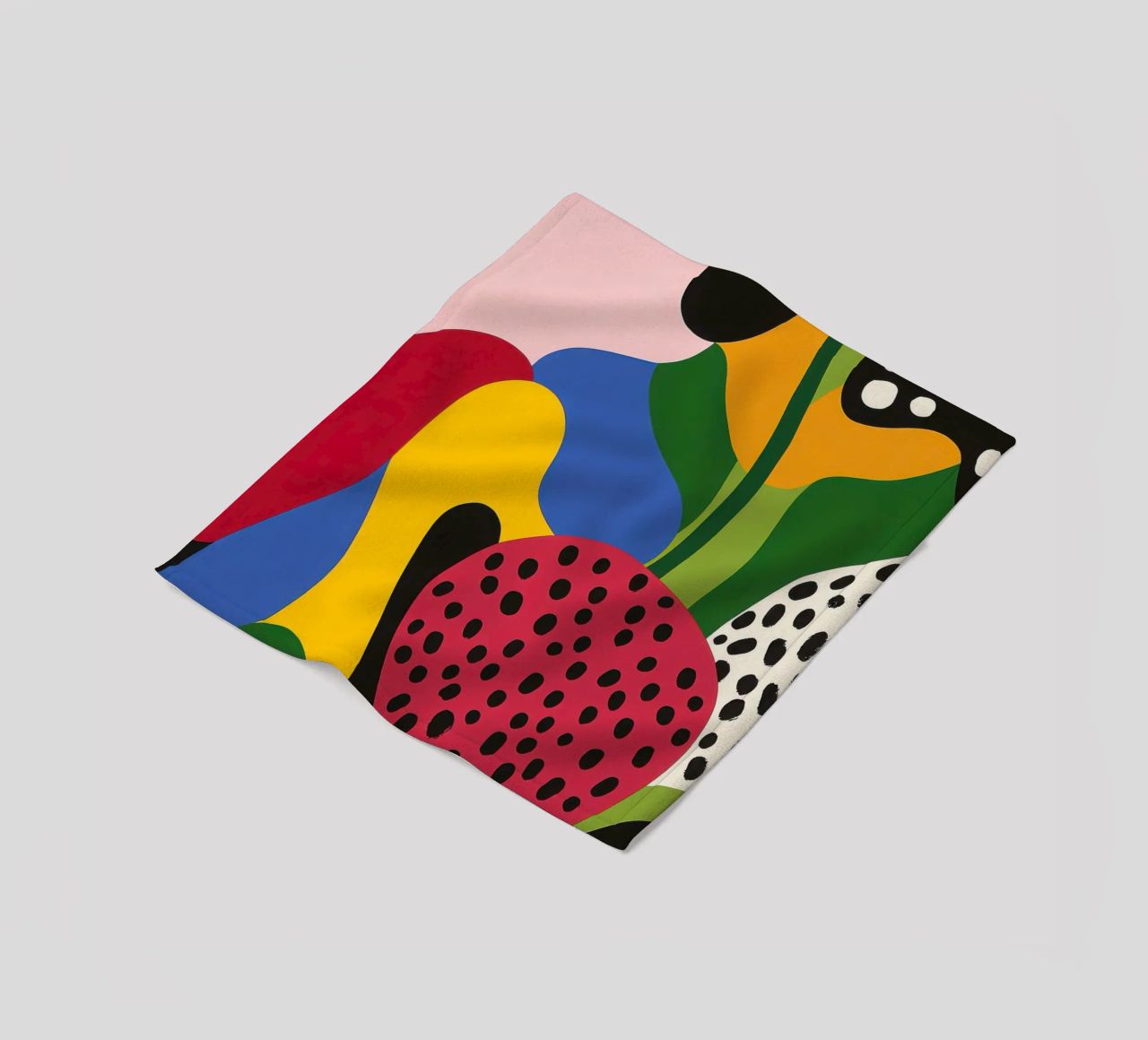 Burs and abstract shapes fleece blanket by Pop and Fruits - Affiches & posters