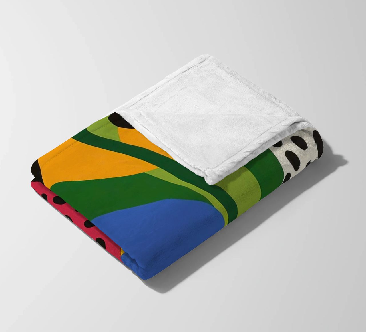 Burs and abstract shapes fleece blanket by Pop and Fruits - Affiches & posters