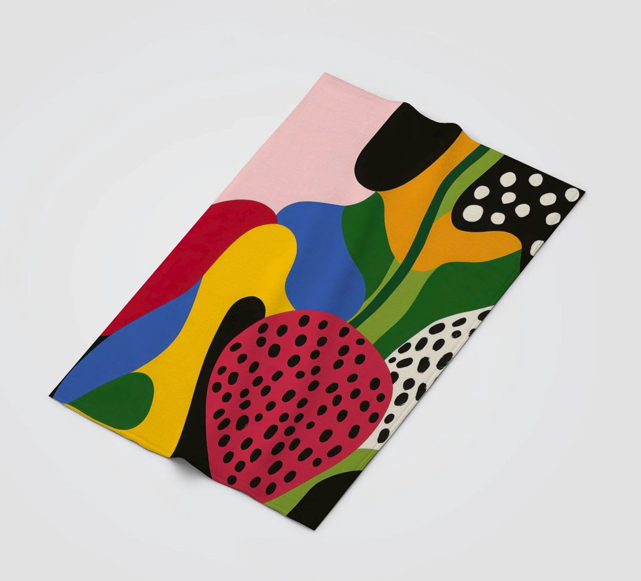 Burs and abstract shapes fleece blanket by Pop and Fruits - Affiches & posters