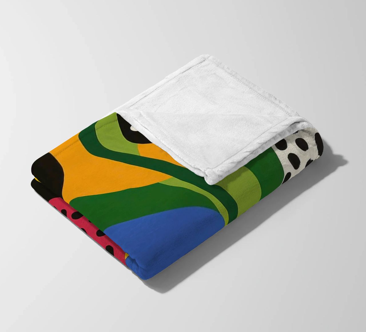 Burs and abstract shapes fleece blanket by Pop and Fruits - Affiches & posters