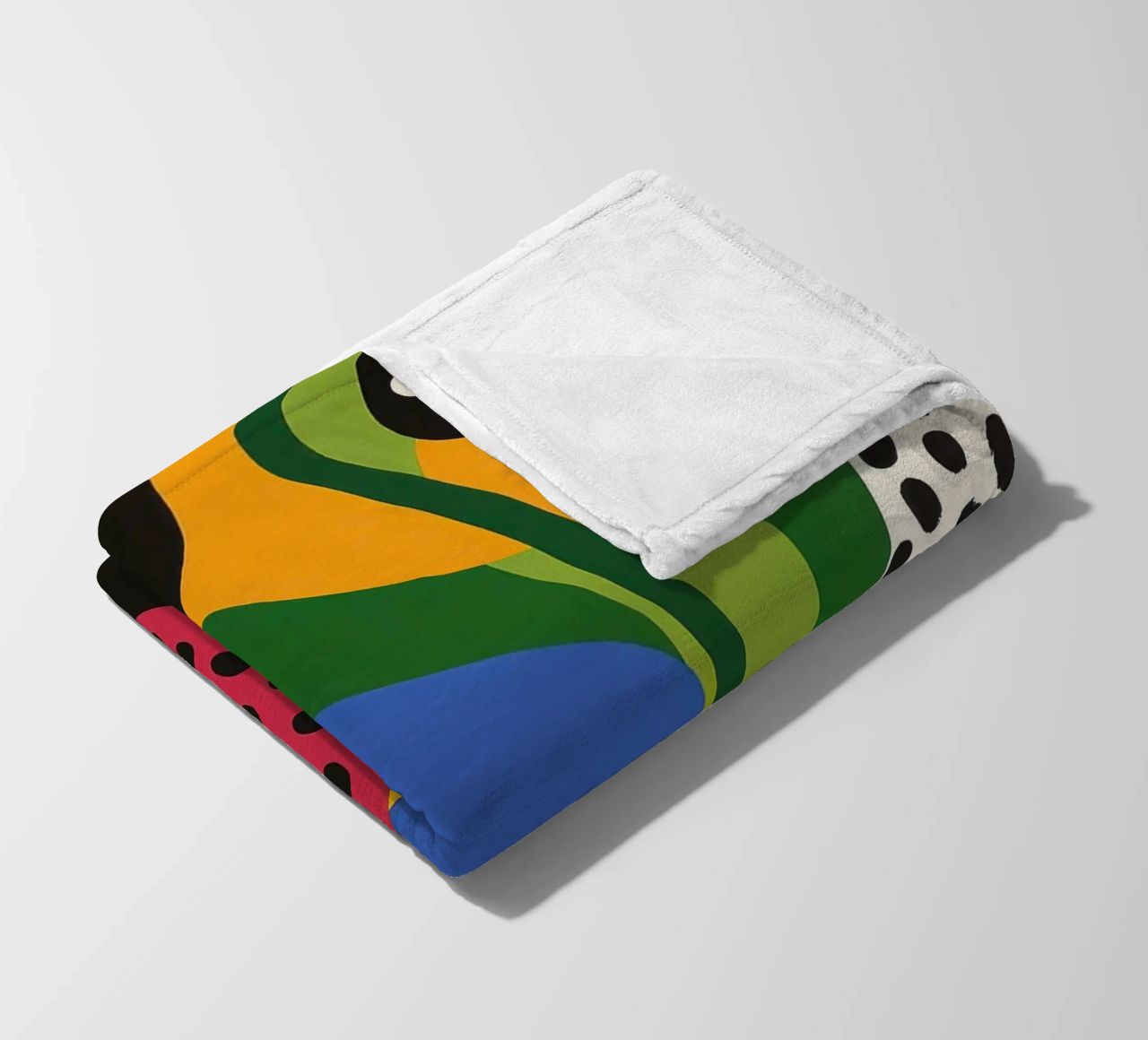 Burs and abstract shapes fleece blanket by Pop and Fruits - Affiches & posters
