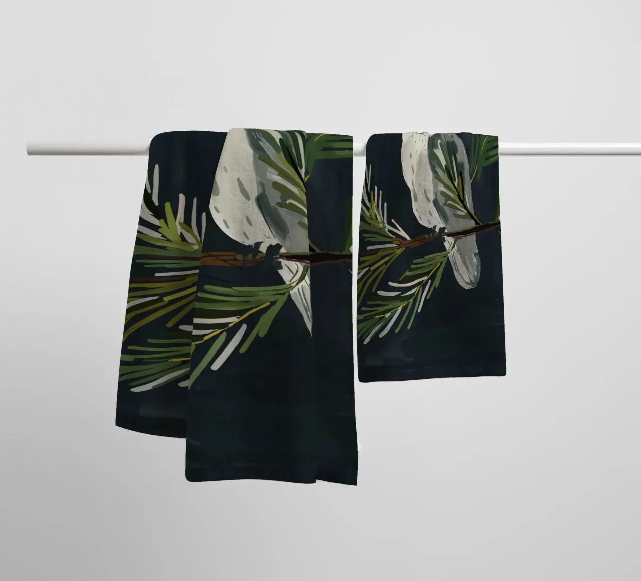 Gufo notturno asciugamano da bagno da ThingDesign