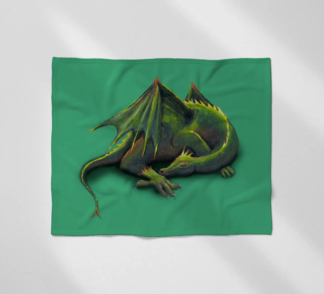 Drago addormentato coperta in pile da BwiseLizzy