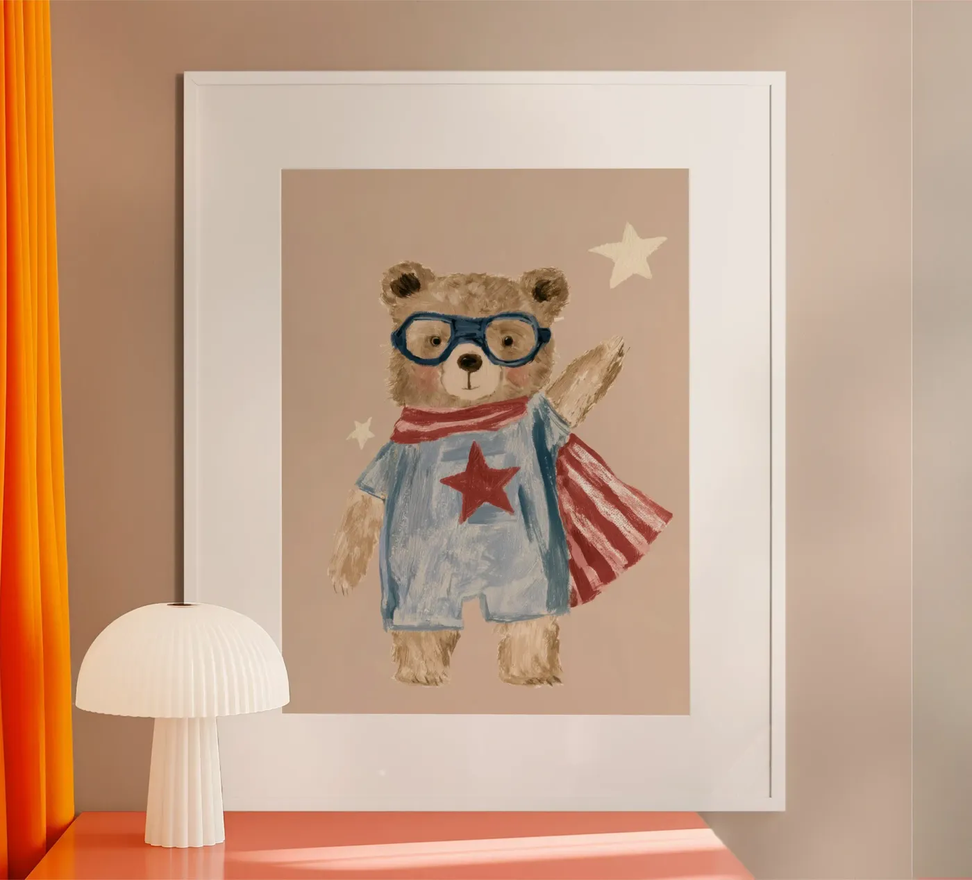 Superhero Bear poster by Aimee