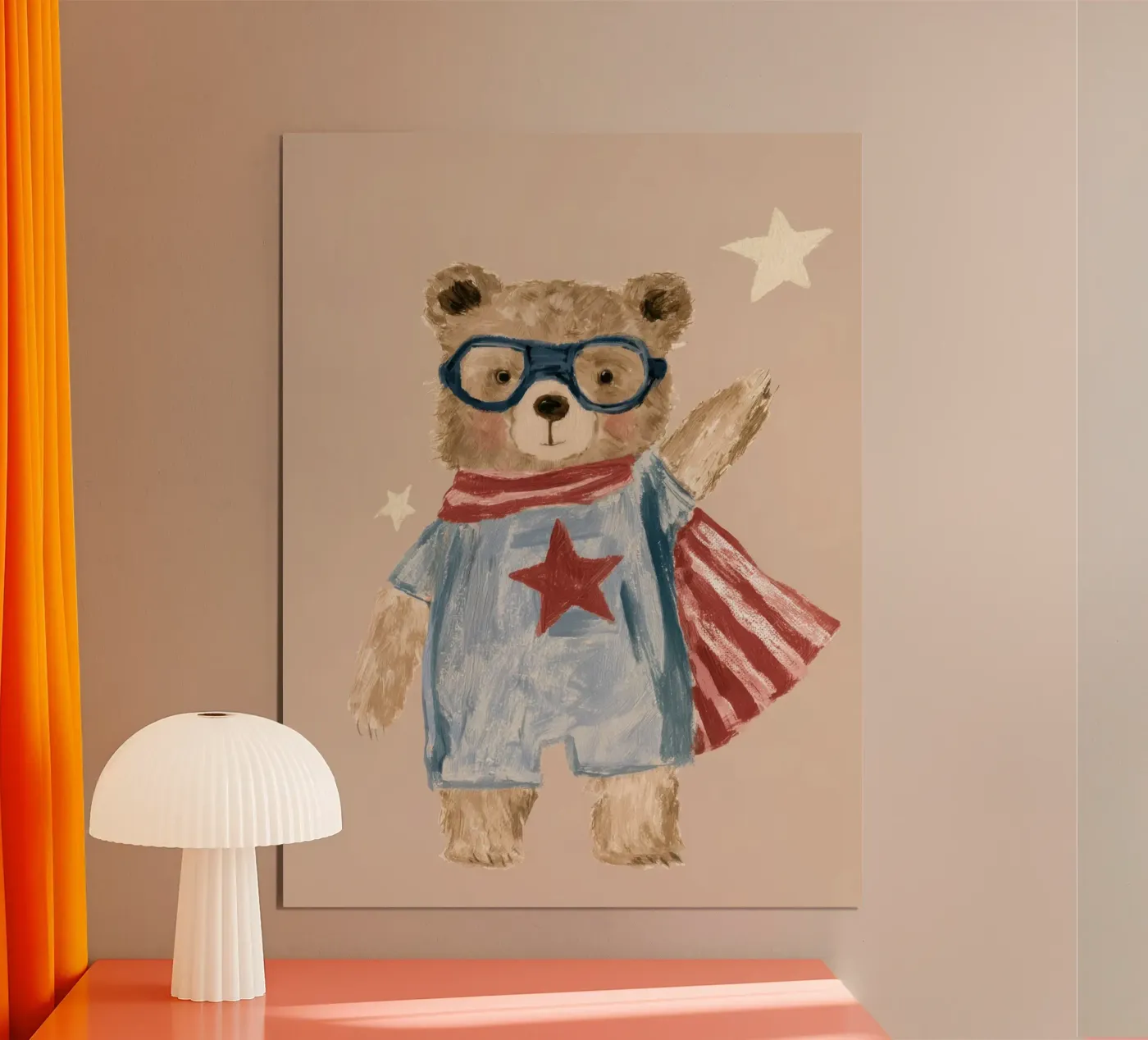 Superhero Bear poster by Aimee