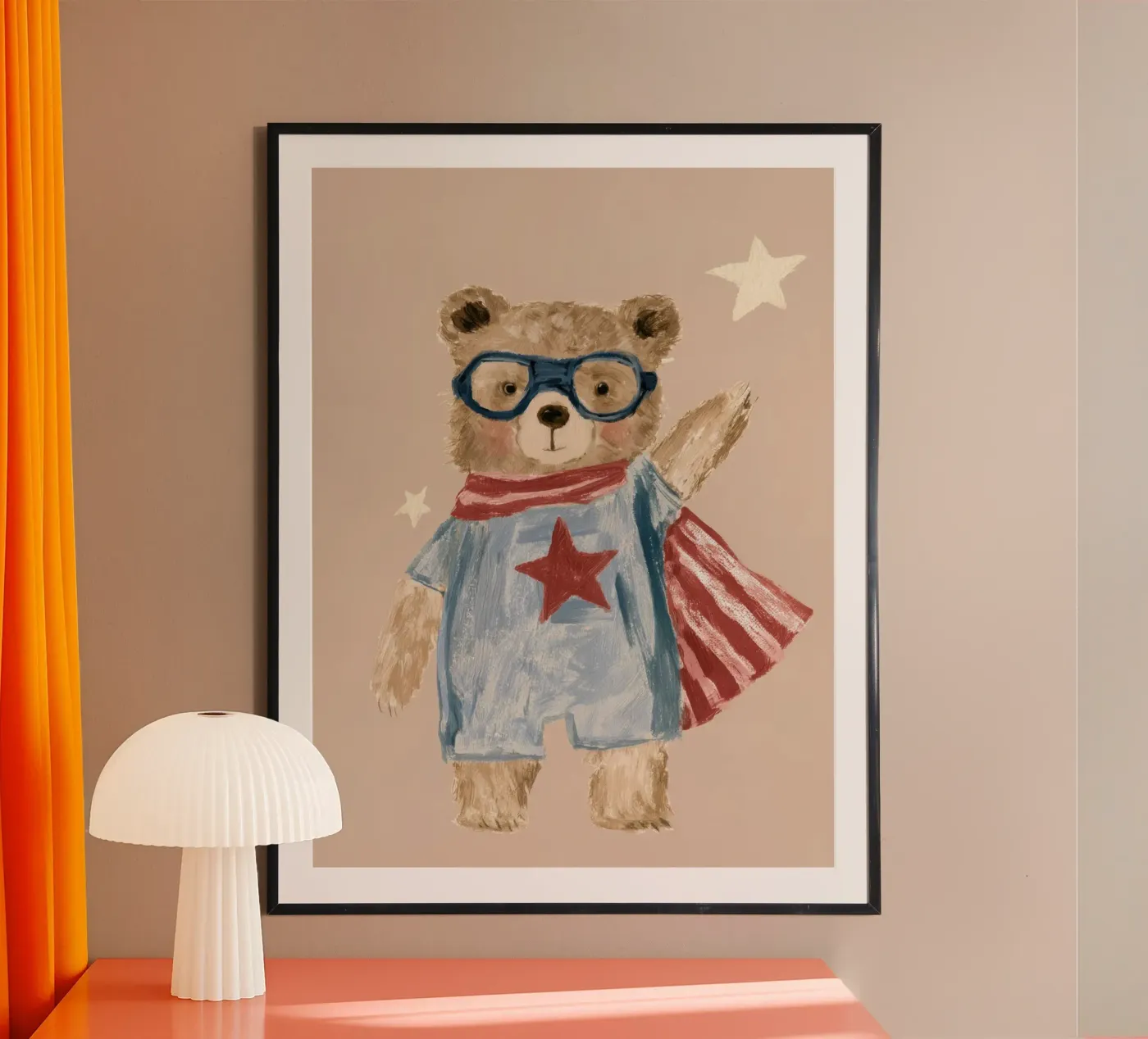 Superhero Bear poster by Aimee