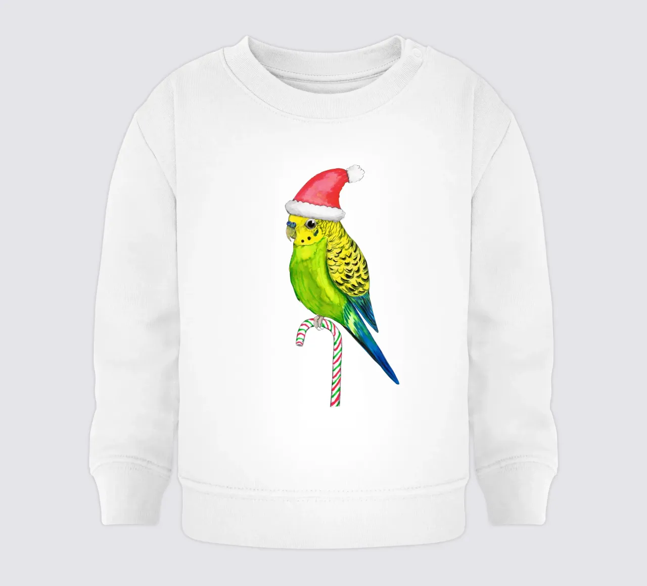 Budgie in stile natalizio felpa neonato da BwiseLizzy