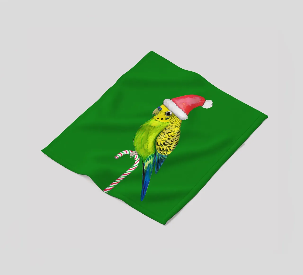 Budgie in stile natalizio coperta in pile da BwiseLizzy