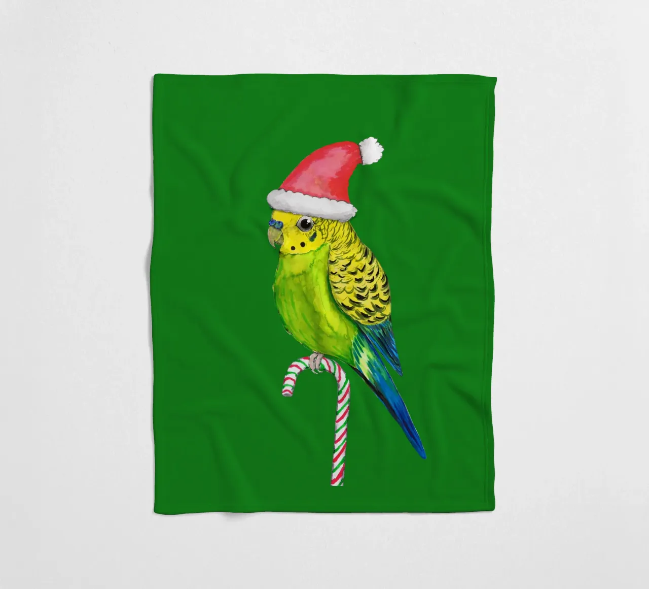 Budgie in stile natalizio coperta in pile da BwiseLizzy