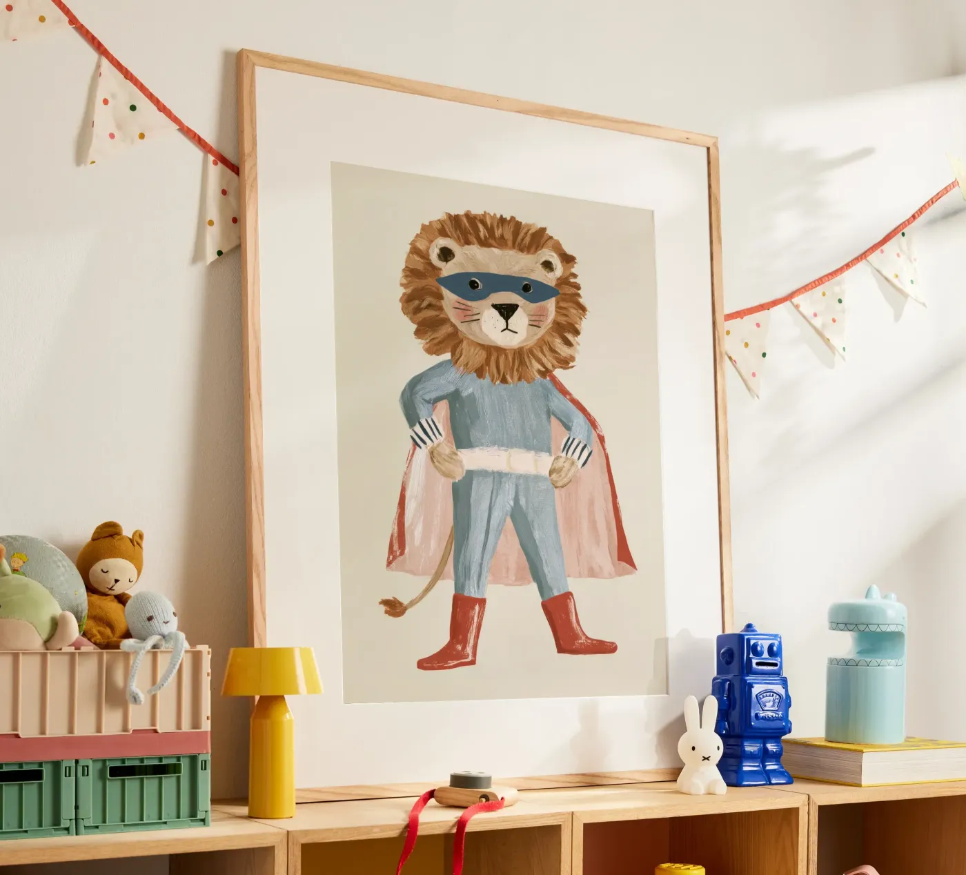 Superheld-Löwe Poster von Aimee