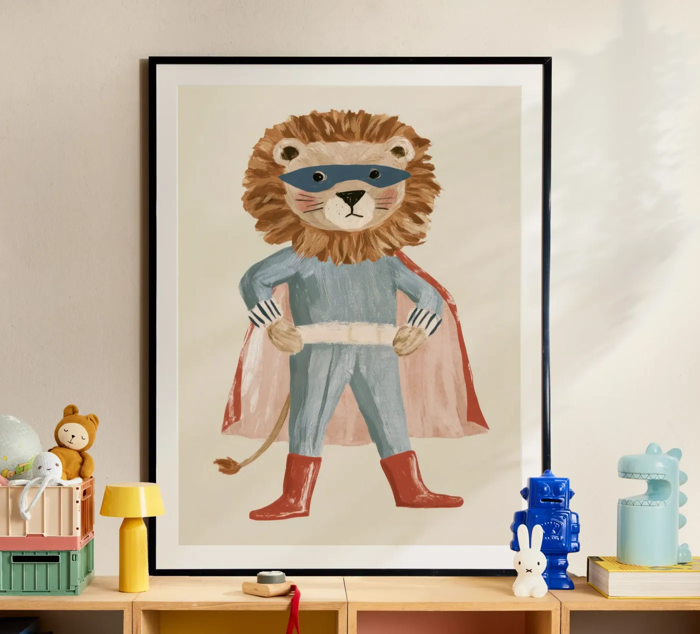 Superheld-Löwe Poster von Aimee
