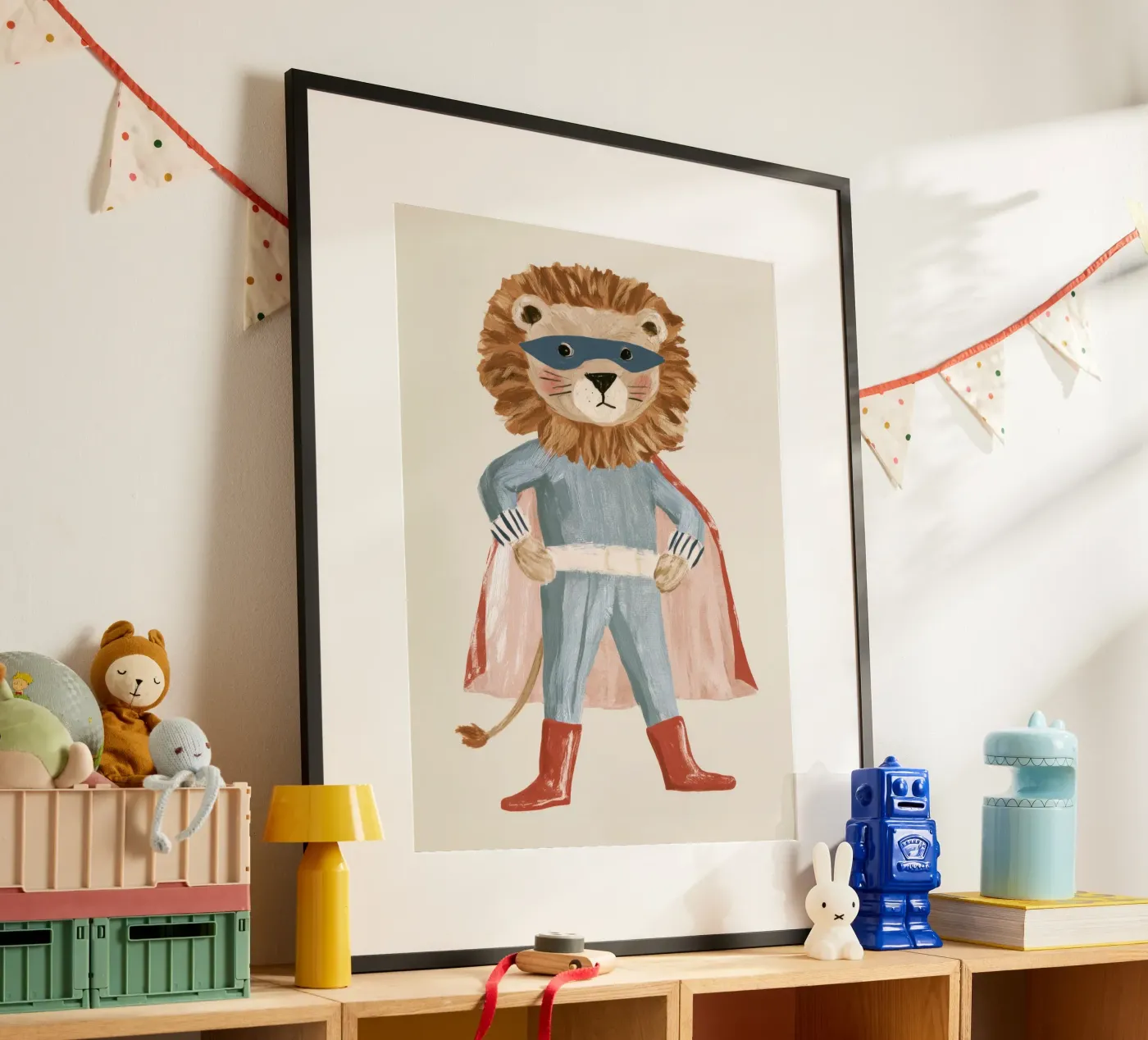 Superheld-Löwe Poster von Aimee
