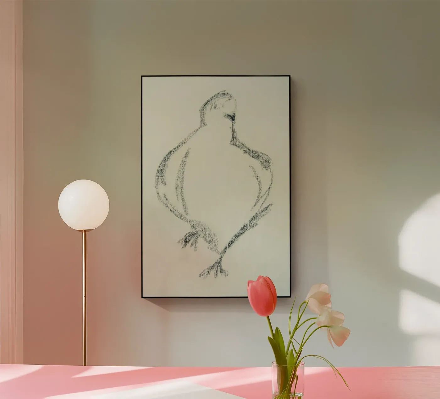 Colomba plexiglass da Teresa André