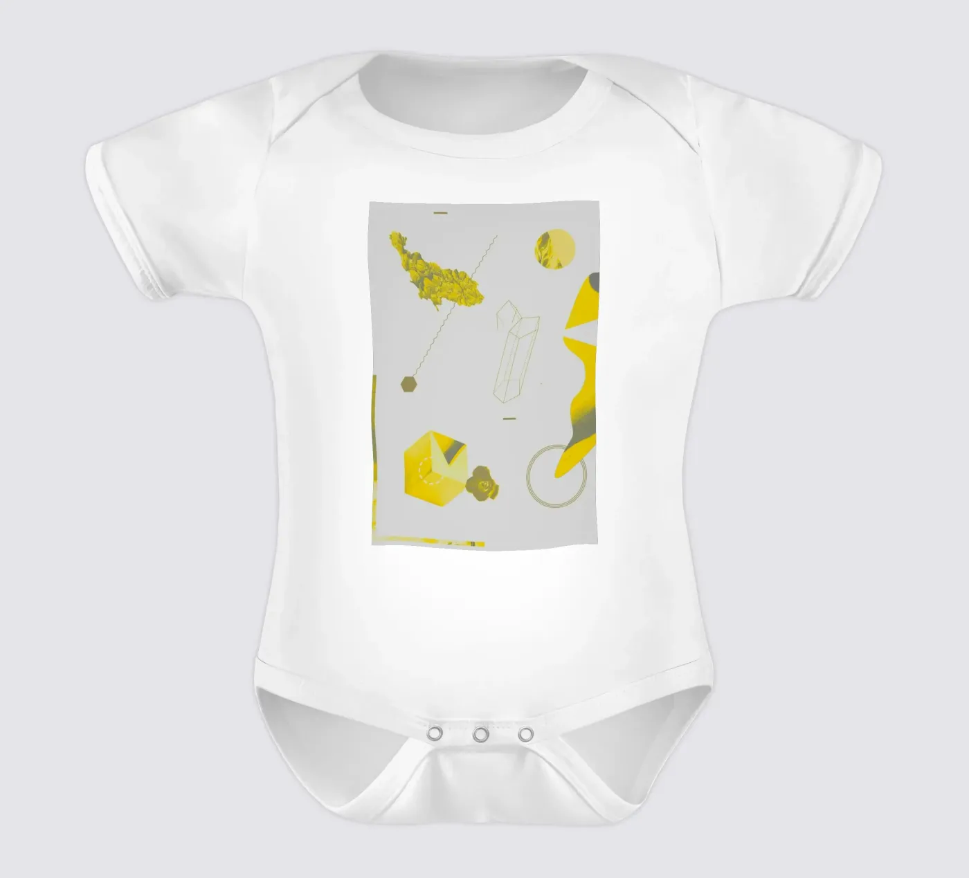 Objects 01 Kurzarm Babybody von Andreas Jarner