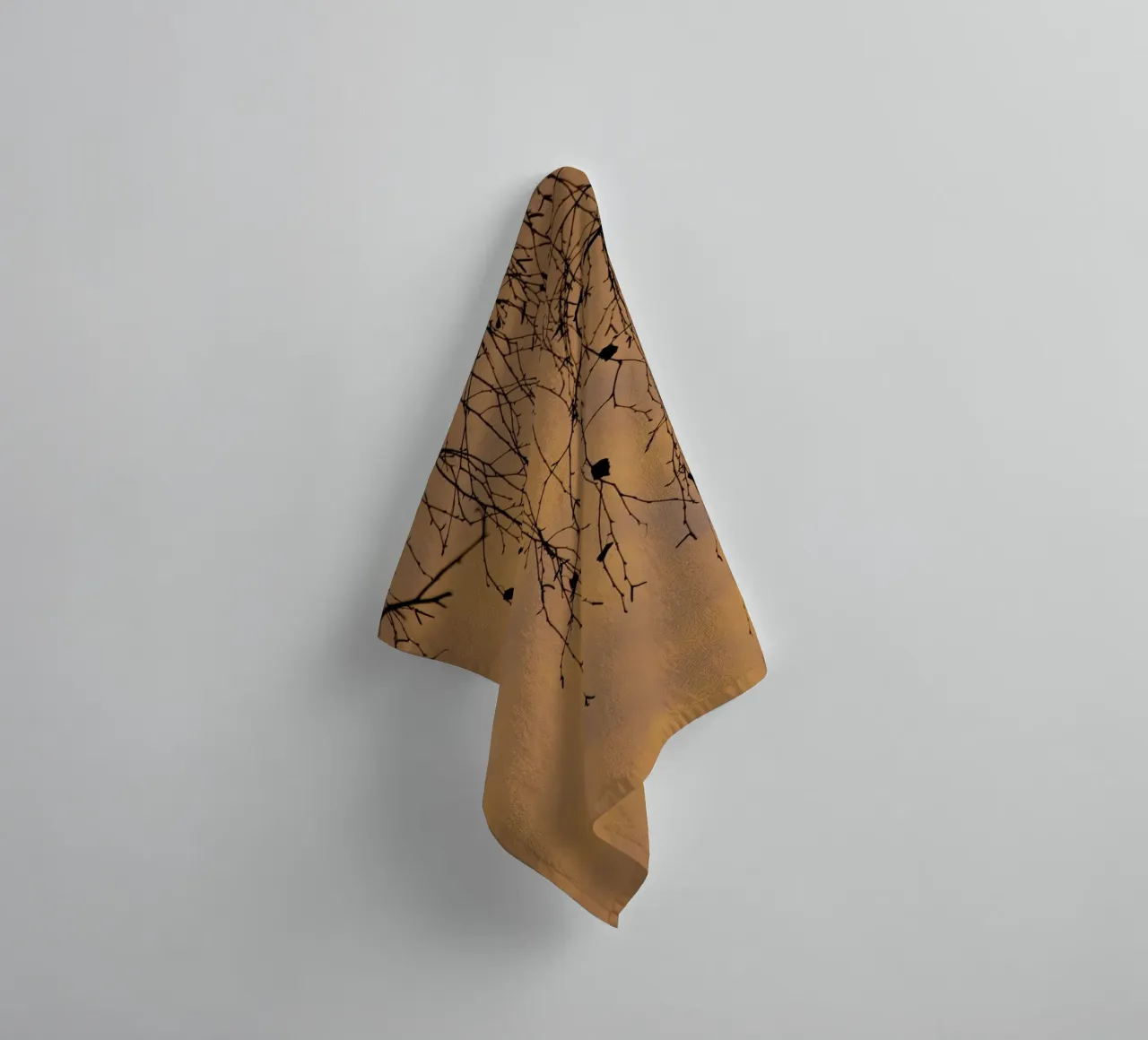 Sunny branches and cloudes towel by Teresa André